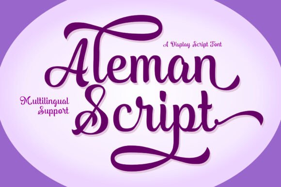 Aleman Script: A Modern Vintage Font for Bold Campaign Headlines