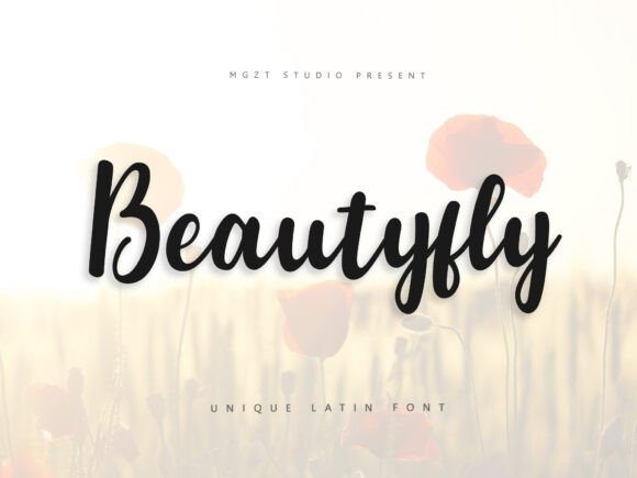Beautyfly: A Script Font for Elegant Editorial Design