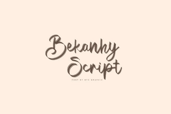 Bekanhy Script: A Stylish Handwritten Font for Modern Editorial Design