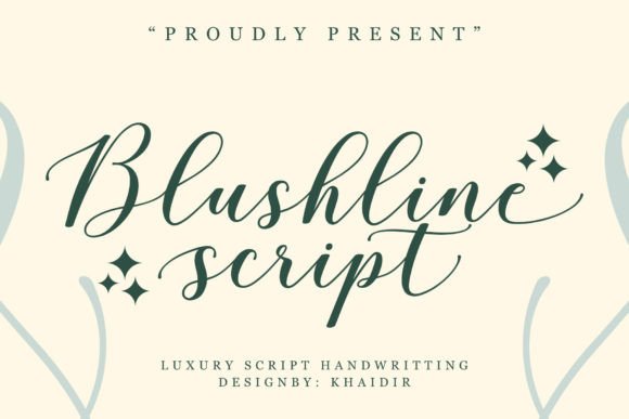 Blushline Script: A Sweet, Elegant Font for Handmade Labels, Invitations & More