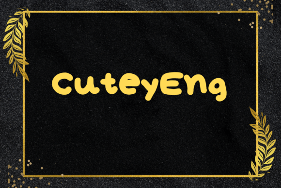 Cutey Eng: A Fresh Handwritten Font for Crafters and Makers