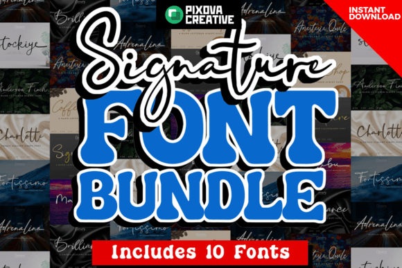 Elegant Script Fonts for Modern Web Design: Signature Script Bundle