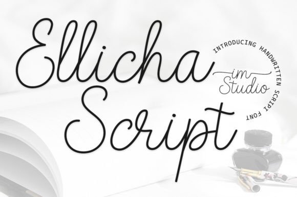 Ellicha Script: A Handwritten Font for Elegant Craft & Product Design