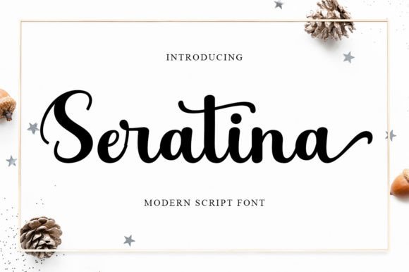 Enhancing Web Design with Seratina Script: A Modern Script Font for Digital Branding