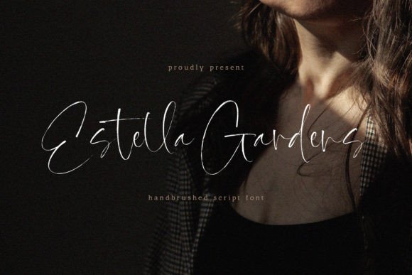 Estella Gardens: A Hand-Brushed Script Font for Elegant Editorial Design