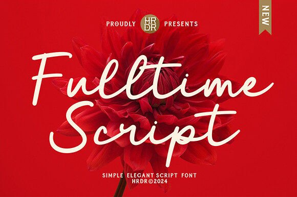 Fulltime Script: A Versatile Elegant Typeface for Crafters and Makers