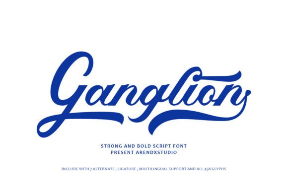 Ganglion: A Bold Script Font for Scroll-Stopping Digital Campaigns