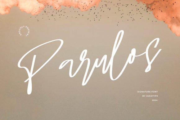 Parulos: A Refined Script Font for Modern Editorial Design