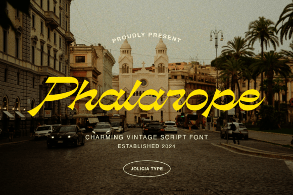 Phalarope: A Reverse Contrast Script Font for Crafters and Product Designers