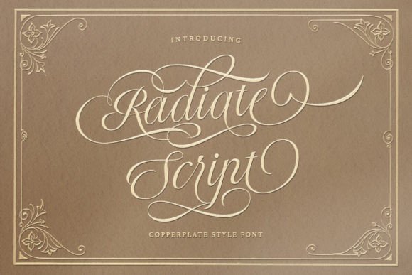 Radiate Script: A Web Designer’s Dream Display Font for Digital Elegance