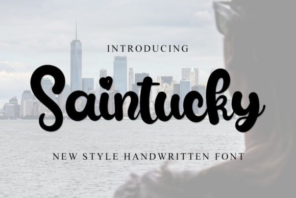 Saintucky: A Script Font That Elevates Digital Marketing Design