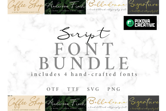 Script 4 Bundle: Elevating Campaign Typography with Elegant Handcrafted Fonts