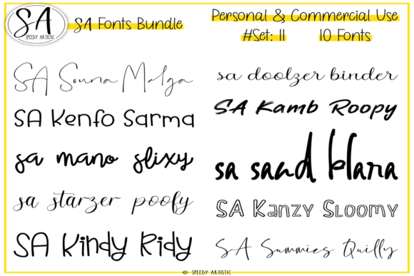 Script and Handwritten Bundle 11: Elevate Your Digital Campaigns with Stylish Typography