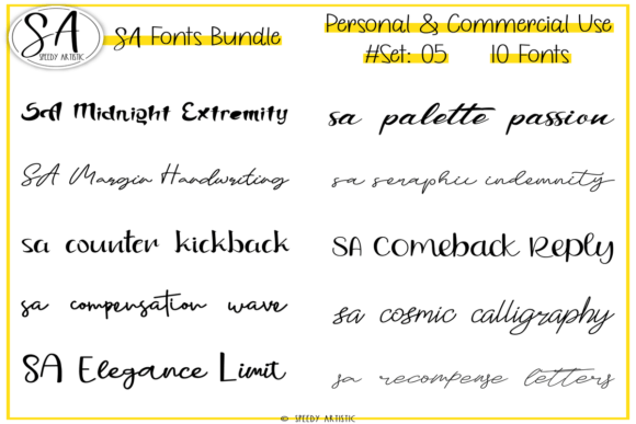 Script and Handwritten Bundle 5: Typography That Elevates Marketing Visuals