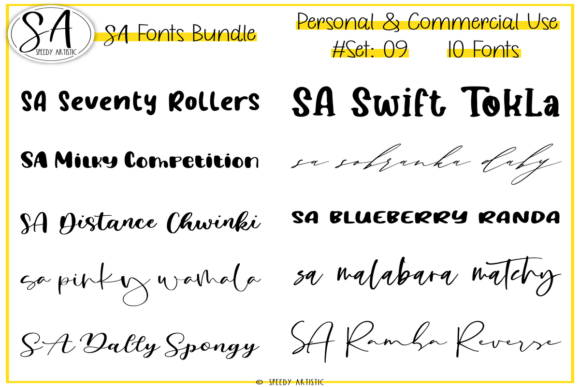Script and Handwritten Bundle 9: A Designer’s Font for Campaign-Ready Typography