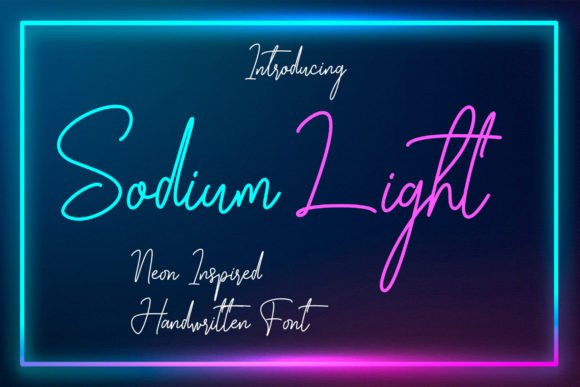 Sodium Light: A Neon-Inspired Font for Bold Campaign Typography