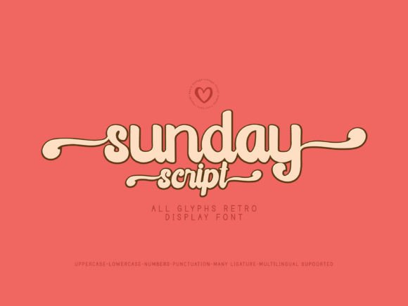 Sunday Script: A Vintage Charm Font for Makers and Creative Sellers