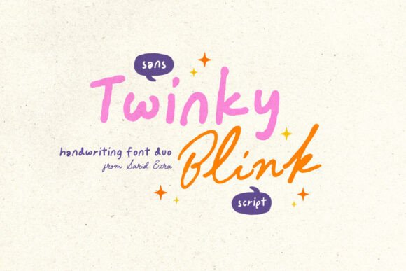 Twinky Blink Font Review: A Handwritten Duo That Elevates Branding Projects